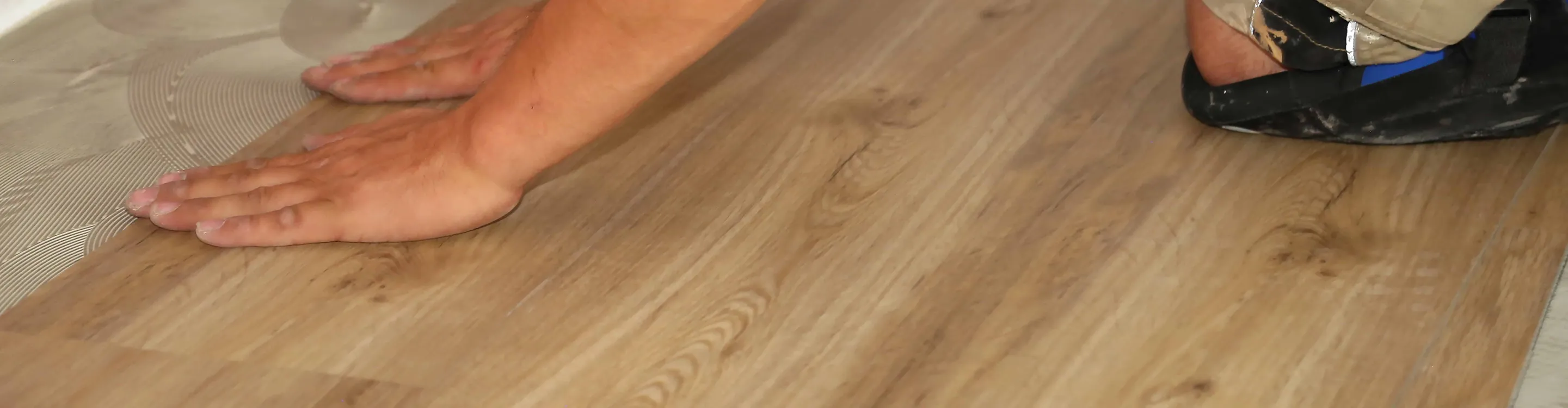 feet on new vinyl flooring
