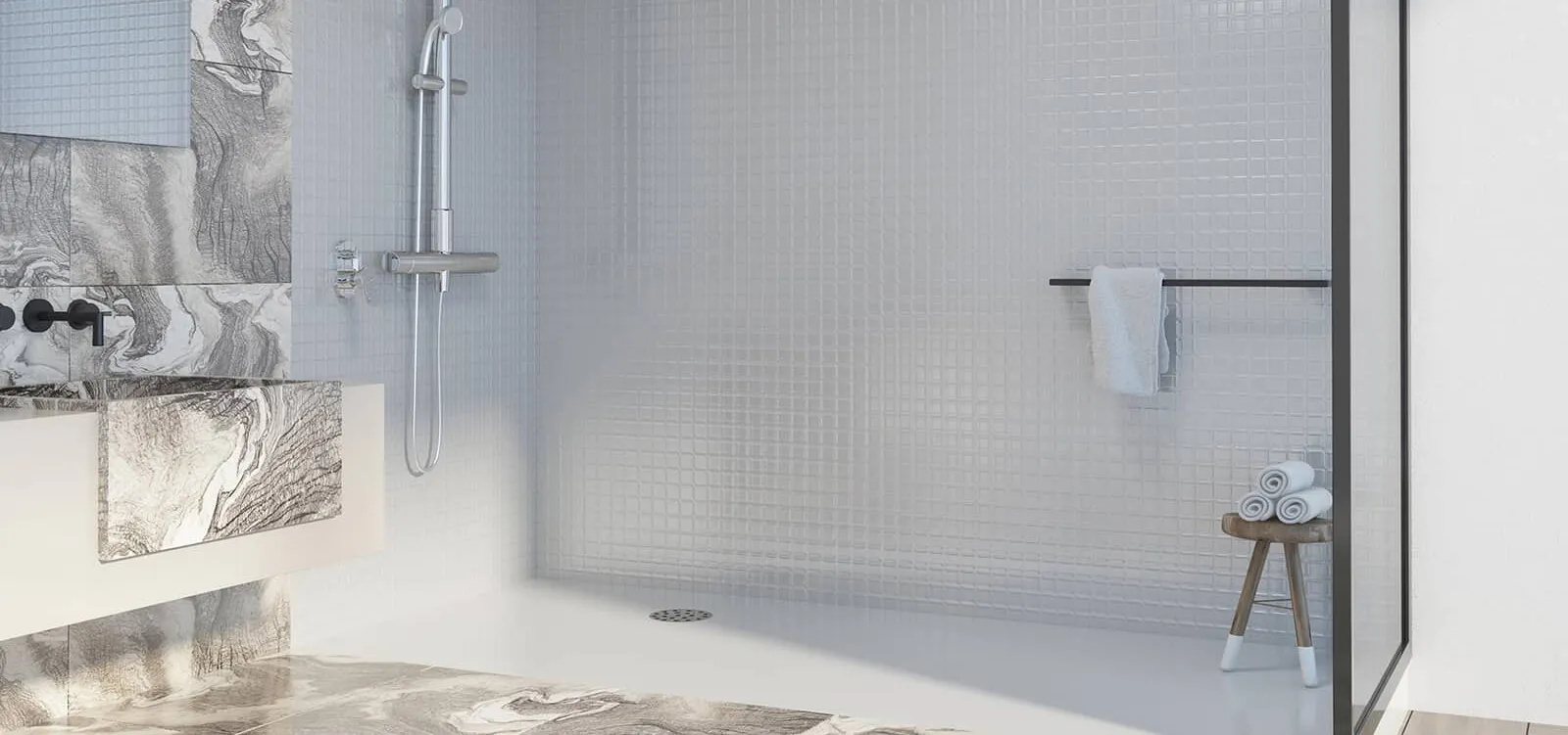 tile flooring in bathroom