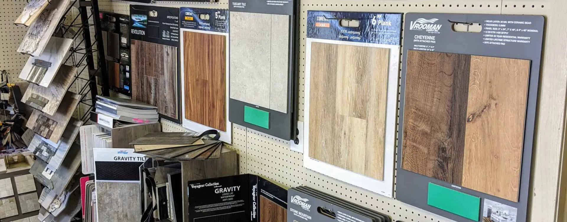 Showroom samples