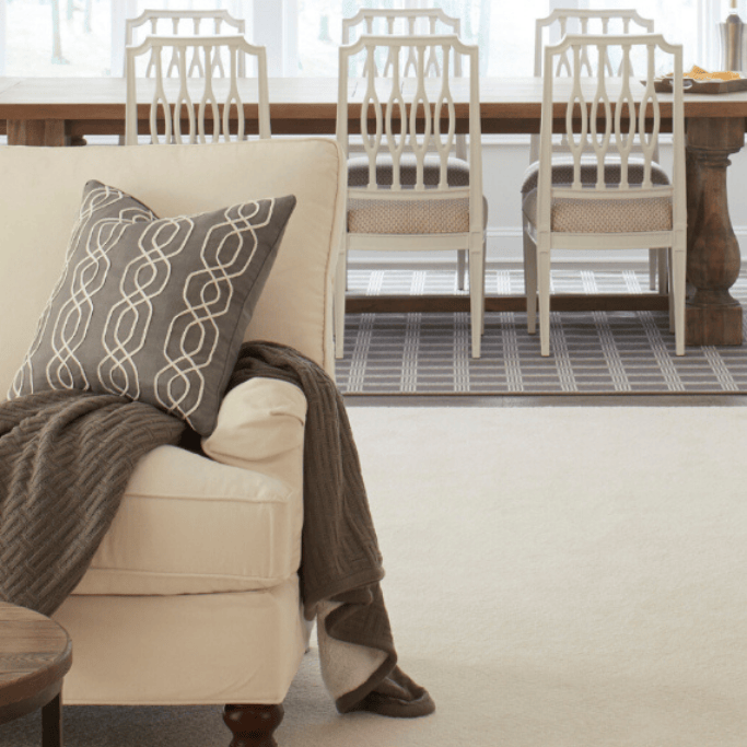 installed carpet flooring in home